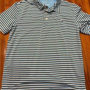 The Southern Shirt Company Navy and White Striped Polo
